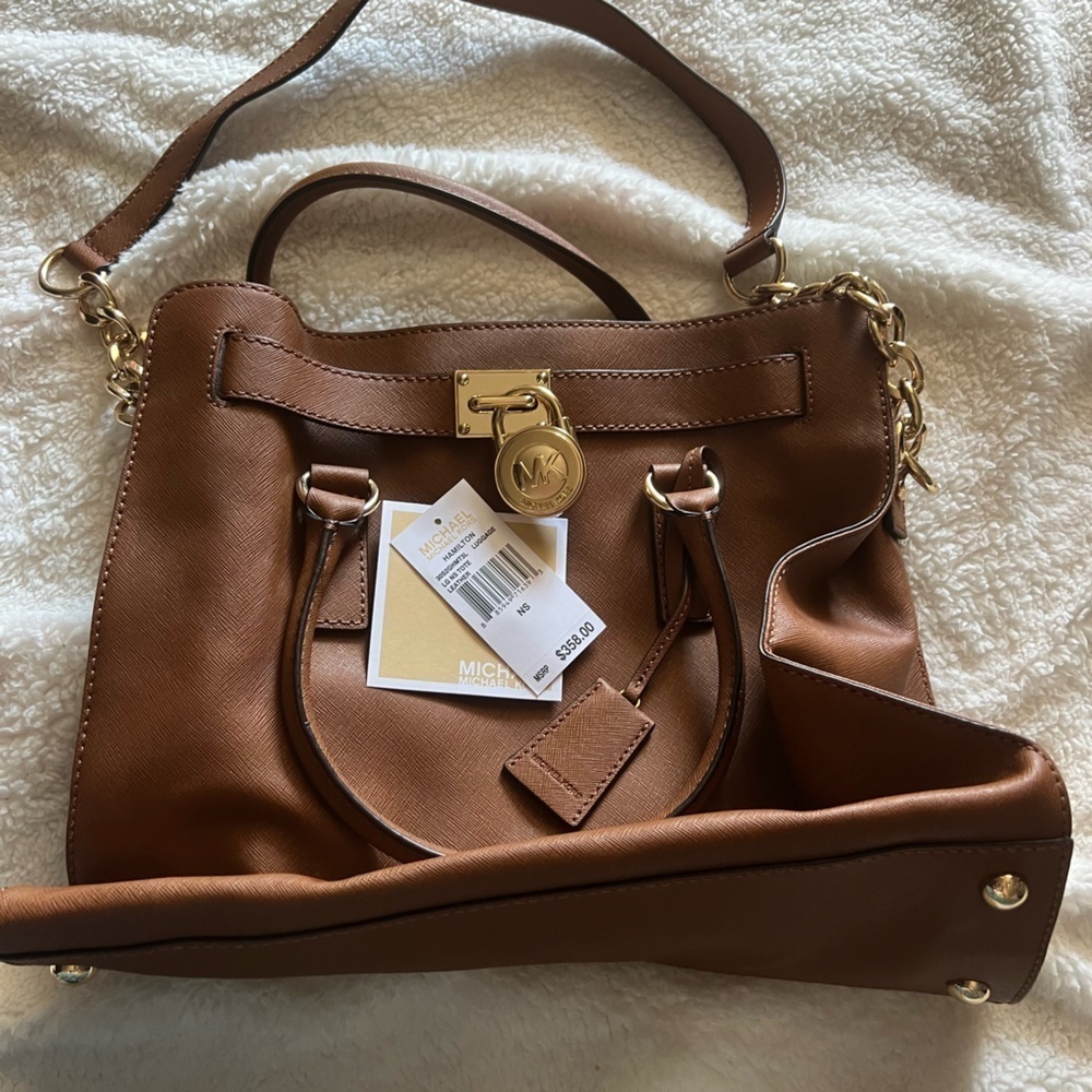 Michael Kors Hamilton Brown Bag - Picture 5 of 6
